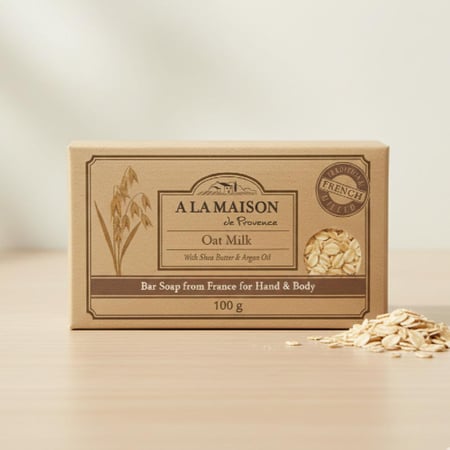 صابونة فرنسية طبيعية بحليب الشوفان