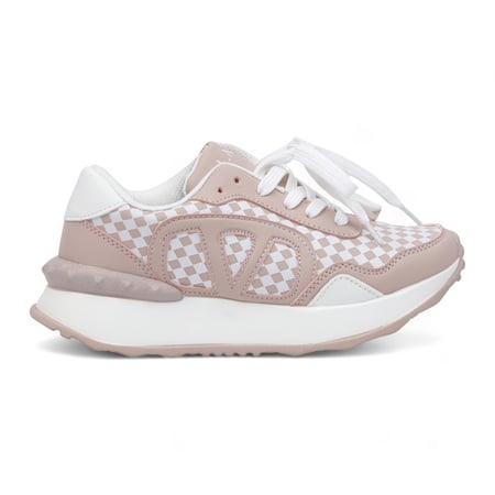 حذاء رياضي نسائي من لمار - وردي