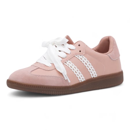 حذاء رياضي نسائي من لمار - وردي