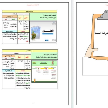 قالب لوحة قصصية (story bord)-تخطيط طولي-word