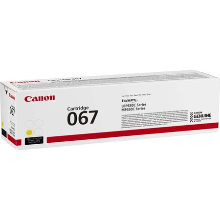 خرطوشة حبر أصلية Canon 067 أصفر متوافق مع طابعات كانون LBP630C/MF650