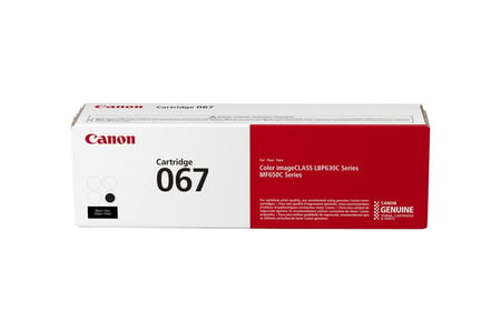 خرطوشة حبر أصلية Canon 067 أسود متوافق مع طابعات كانون LBP630C/MF650