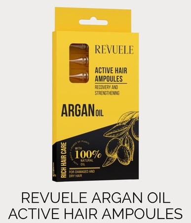 امبولات بزيت الارقان للشعر التالف صنع في بلغاريا