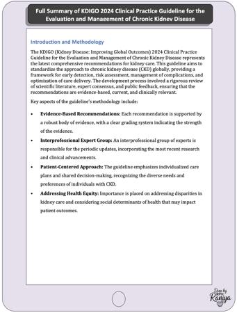 Full Summary of KDIGO 2024 CKD Guideline