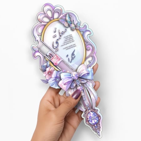 توزيعات يوم المعلم وردي ثلاثي الابعاد