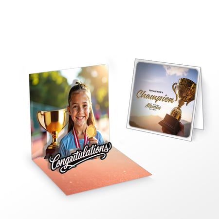 كرت فائز بالرياضة ثلاثي الابعاد