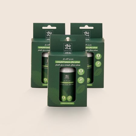 بديل السكر - 3 علب من محلي بتال بالقطرات