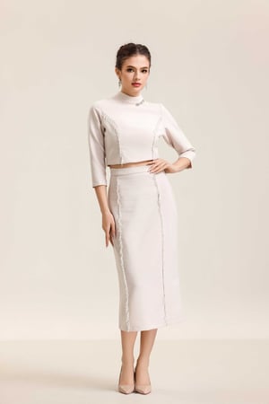 طقم ميدي مطرز