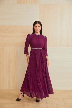 فستان موف انيق