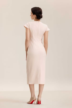 فستان كت ناعم الجنب كسرات