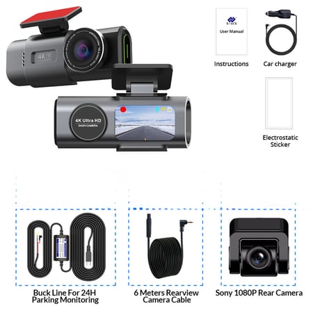 داش كام صغيرة مسجل GPS واي فاي 24H