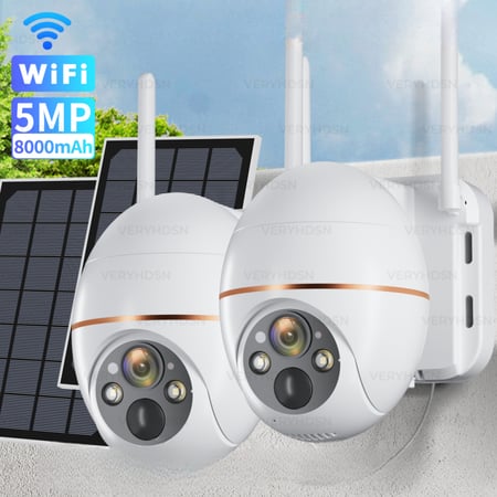 كاميرا بالطاقة الشمسية واي فاي 5MP