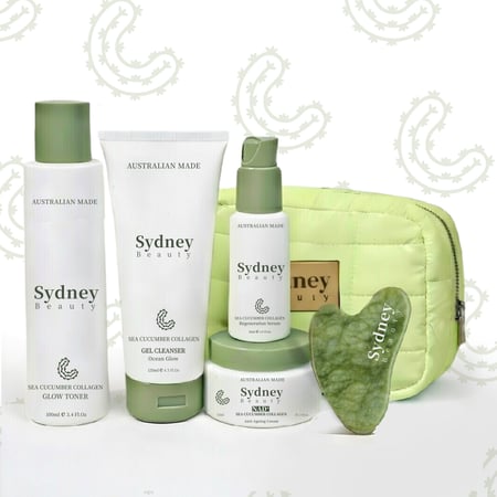 باقة الترميم والاشراقة (  كريم -  تونر - سيروم - غسول - جواشا )