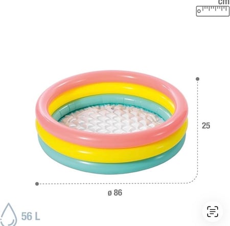 Rainbow baby pool