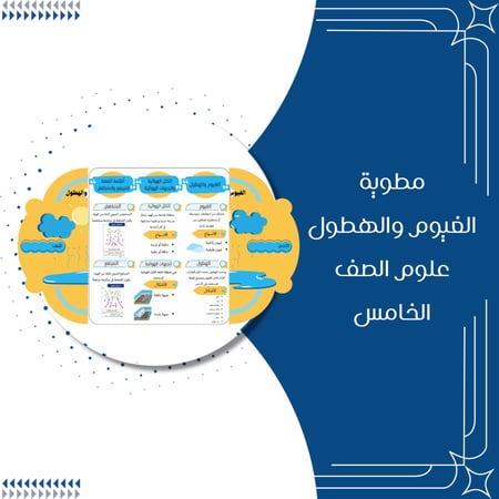 مطويات علوم الصف الخامس الترم الثاني كاملة