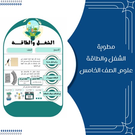مطويات علوم الصف الخامس الترم الثاني كاملة