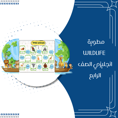 مطوية wildlife الصف الرابع الترم الثاني