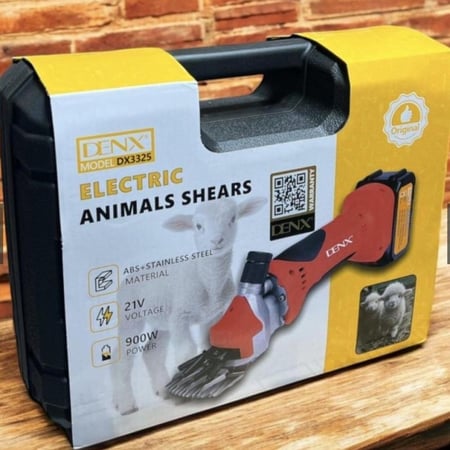 مقص صوف الاغنام والحلال بالشحن كهربائية لاسلكية من طراز Denx DX5325.