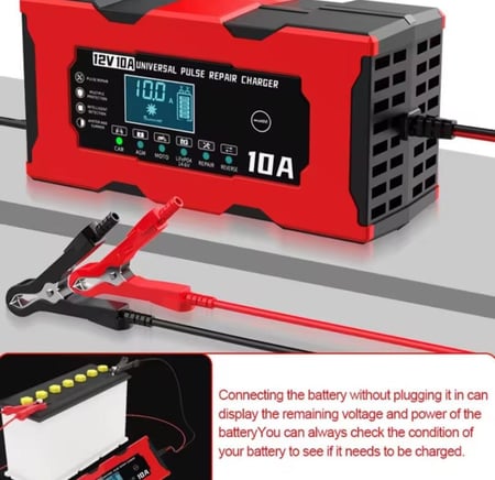 شاحن البطاريات الذكي 12V 10A - إصلاح ونبض سريع