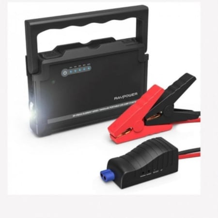 راف باور بطاريه ومشغل سيارة بقوة 18000 ملي امبير – أسود