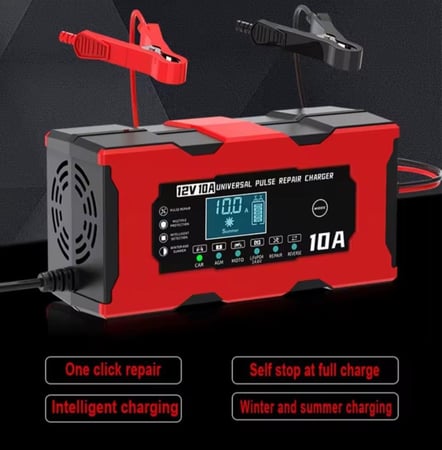 شاحن البطاريات الذكي 12V 10A - إصلاح ونبض سريع