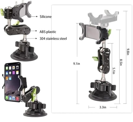 حامل جوال سيارة كروي عالمي