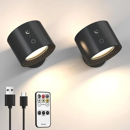 ليد إضاءة جدارية تعمل بالشحن