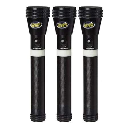 جيباس طقم كشافات LED مقاومة للماء - 3 قطع - أسود - GFL4623