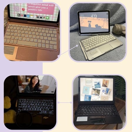 كيبورد لوحي دوران 360 درجه سلڤر