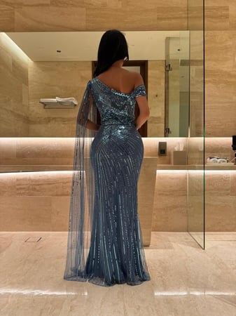 فستان سهرة ترتر