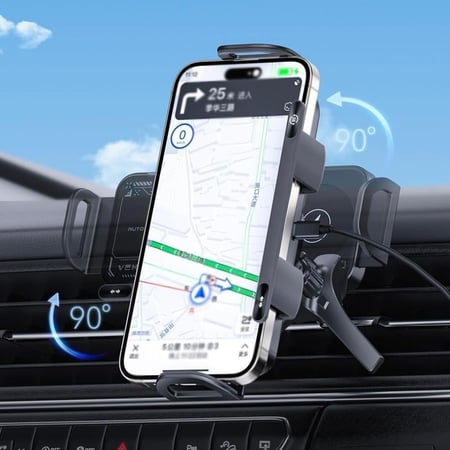 ستاند و شاحن سيارة سريع لاسلكي