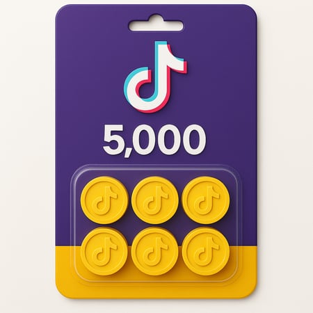 شحن تيك توك  5,000 عملة
