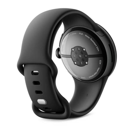 Google Pixel Watch 3 WiFi 41mm Matte Black Aluminum Case with Obsidian Active Band