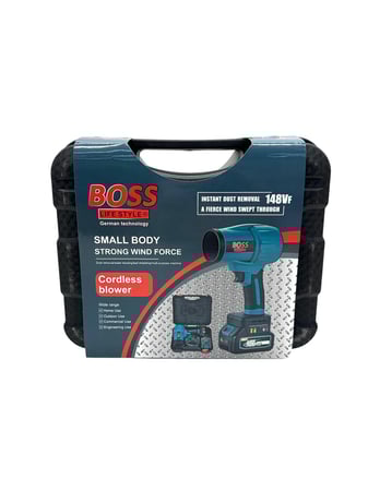 منفاخ هواء تيربو  لاسلكي BOSS – بطاريتين وشاحن