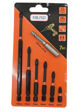 طقم رؤوس دريل مع القاعدة 7PCS