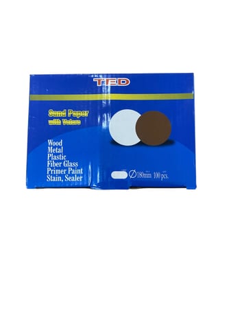 ورق صنفره لزق احمر كبير -80