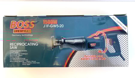 منشار ترددي كهربائي 1500 واط | BOSS | مقبض دوّار وتصميم احترافي