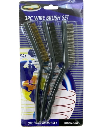 مجموعة فرش معدنية لتظيف الحديد