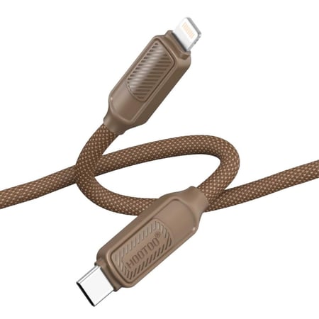 كيبل شحن قماش  من تايب سي الى ايفون من هوتو