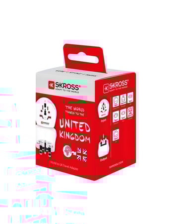 سكروس محول طاقة عالمي إلى UK – ضمان سنتين