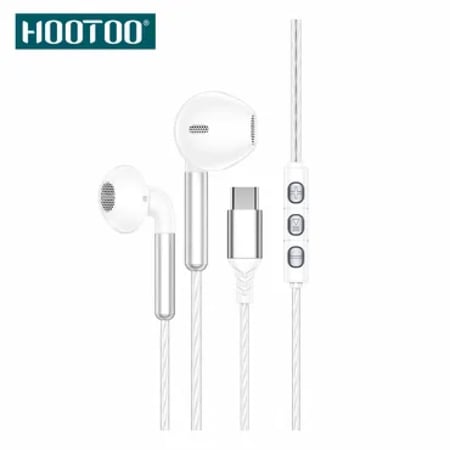 سماعة هوتو سلك تايب سي EP071 – أبيض