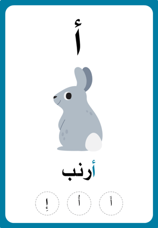 تعلم الحروف العربية (الجزء الأول)