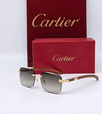 نظارة-كارتييه- خشب