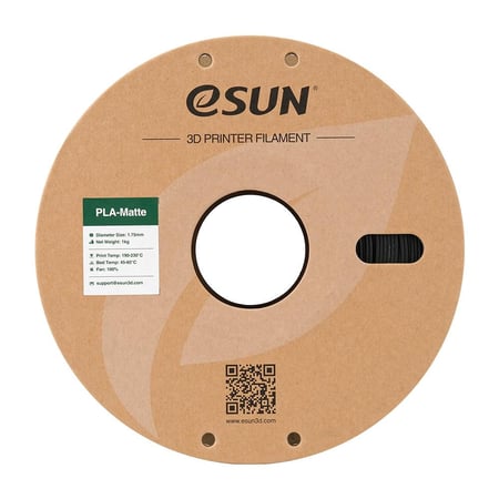 eSun ePLA-Matte (Deep black) 1.75mm 3D Filament 1KG
