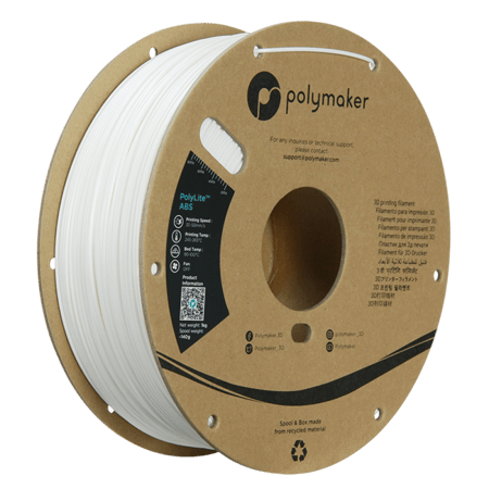 polymaker PolyLite™ ABS White/1.75mm/1kg