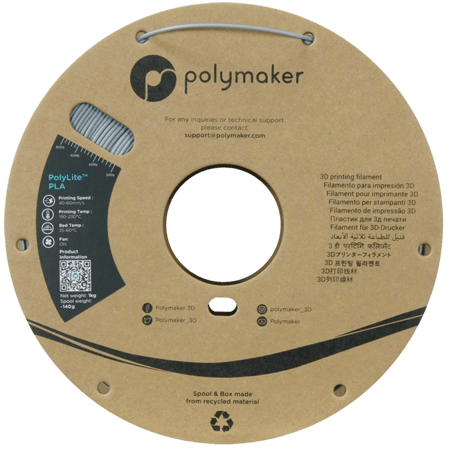 polymaker PolyLite™ PLA Grey/1.75mm/1kg
