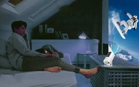 ميني بروجكتر ذكي 4K ضمان سنتين