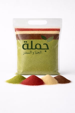 خلطه الحنا او السدر بالاعشاب للشعر