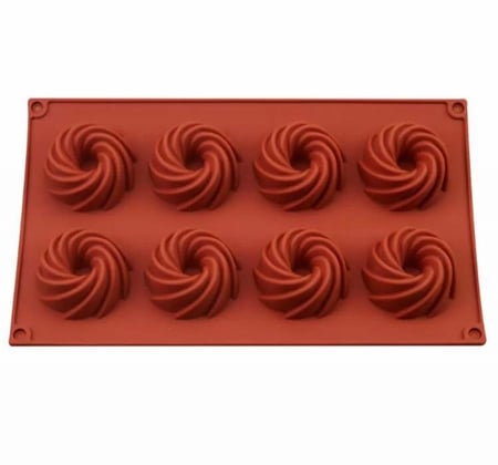 سيليكون ميني كيك / قالب حلويات / سيلكون للموس / قالب تشكيل صابون ( قطعه واحده )