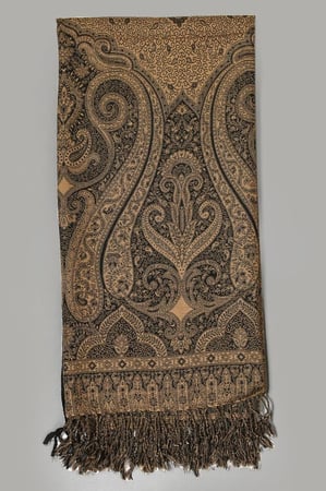 شال الكشميري نسائي صوف (أسود)